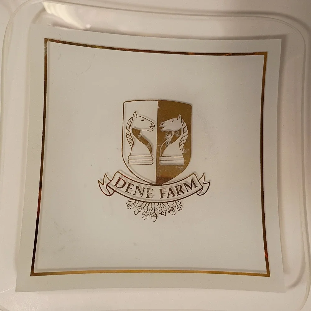 3 PC UK Portcullis Art Glass Trinket Ashtray‎ House Of Commons, Copthorne, Dene - Picture 6 of 7